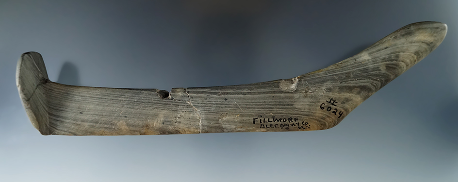 Sale Highlight! Very large 7 15/16" Birdstone with an anciently salvaged head,, Allegheny Co., NY