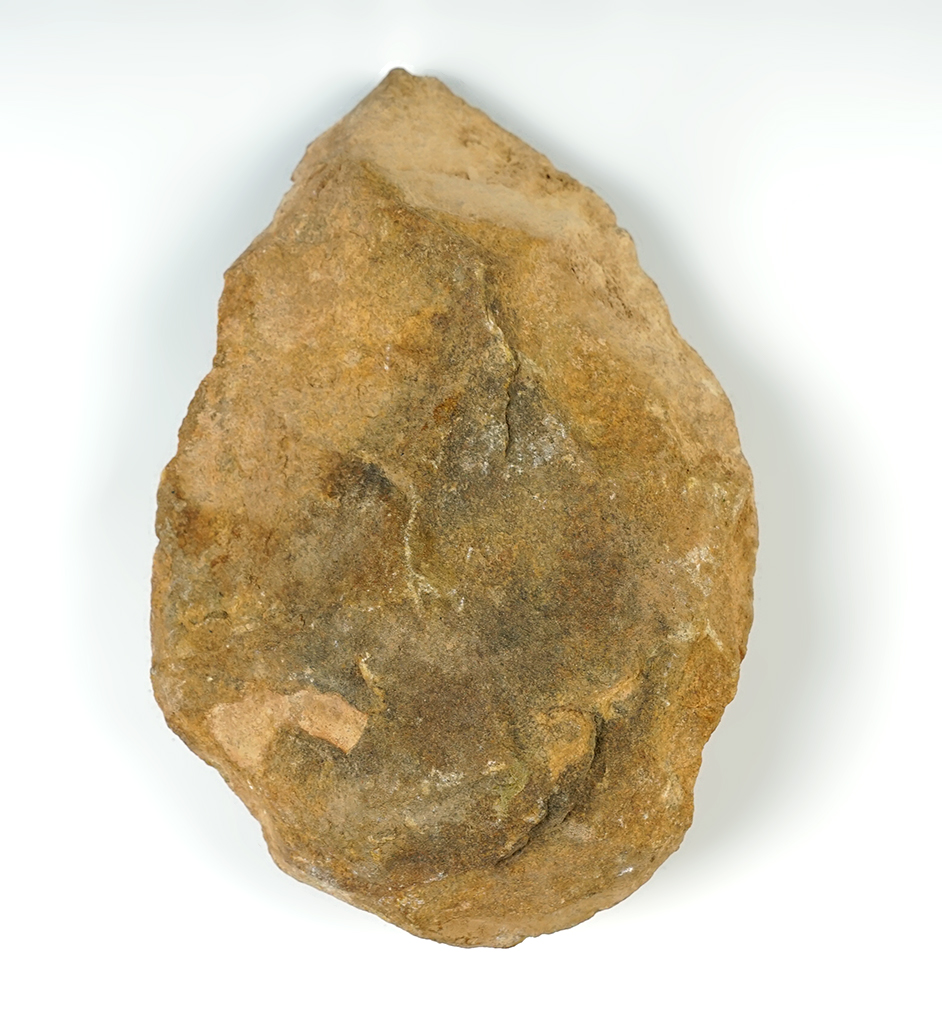 7 3/8" long Large Acheulean hand axe from North Africa that is over 200,000 years old.