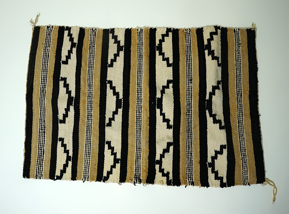 Vintage 41" x 27" Nicely Woven Indian Rug in good condition.