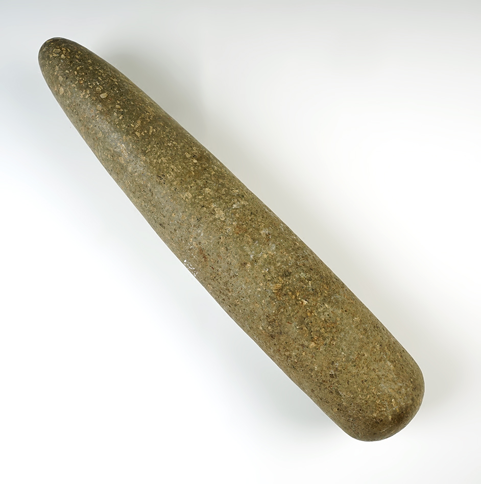 Fine 11" Tapered Pole Pestle found near the Columbia River in Washington. Ex. Brian Beaulaudier.