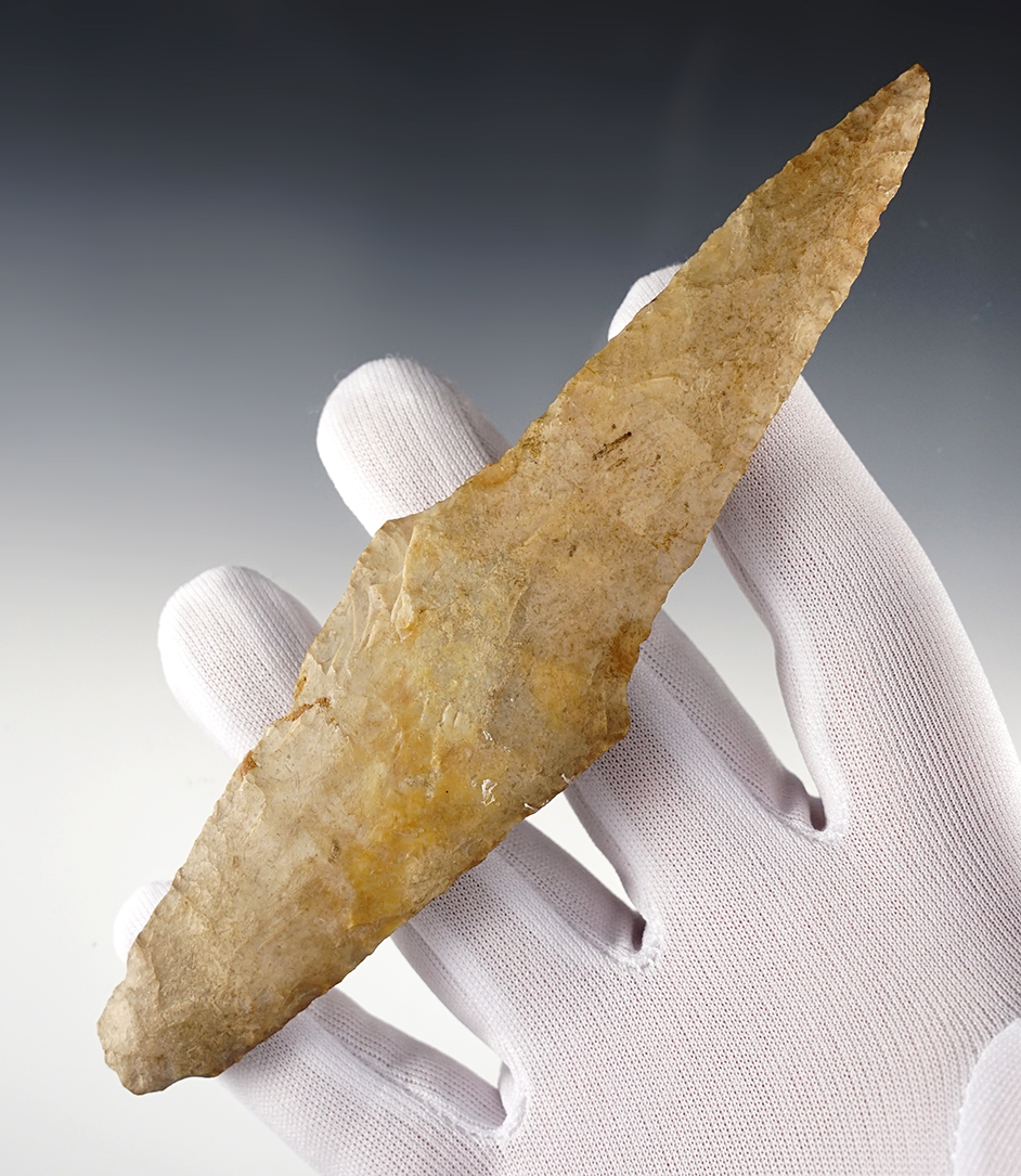 Large 6 5/16" Morse Knife in excellent condition. Well patinated. Found in Illinois.