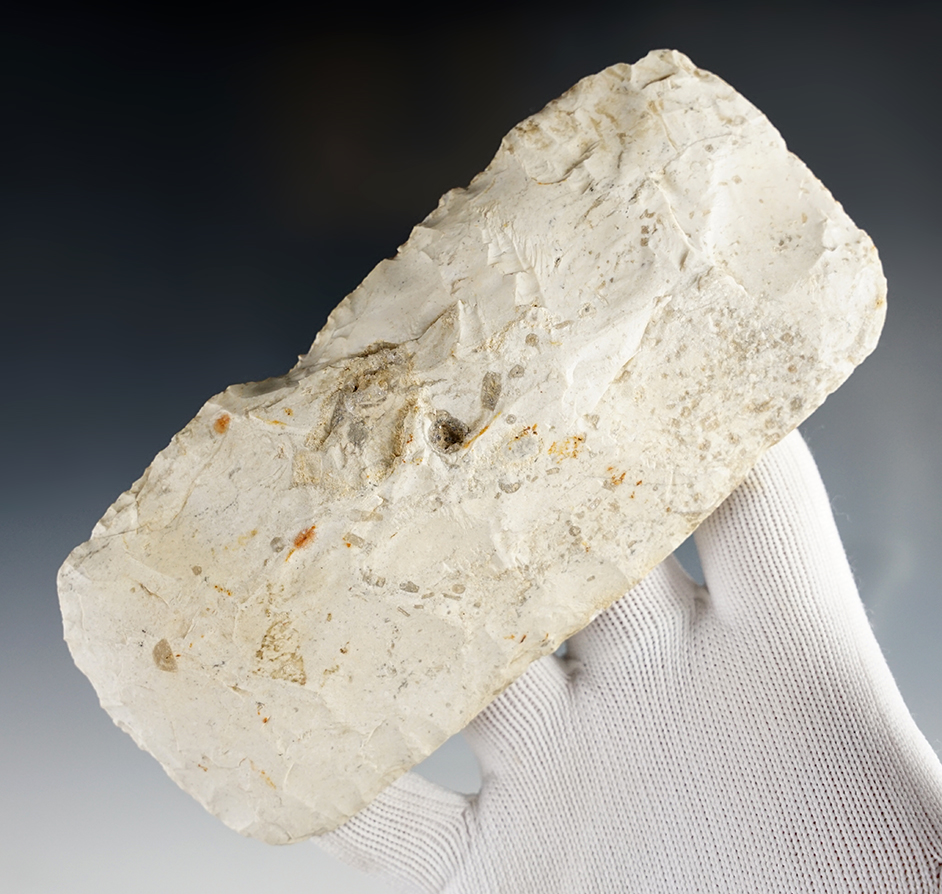 Large! 5 3/8" Paleo Square Knife. Found in a storage locker in Crawford Co., Ohio. MO/Il area.