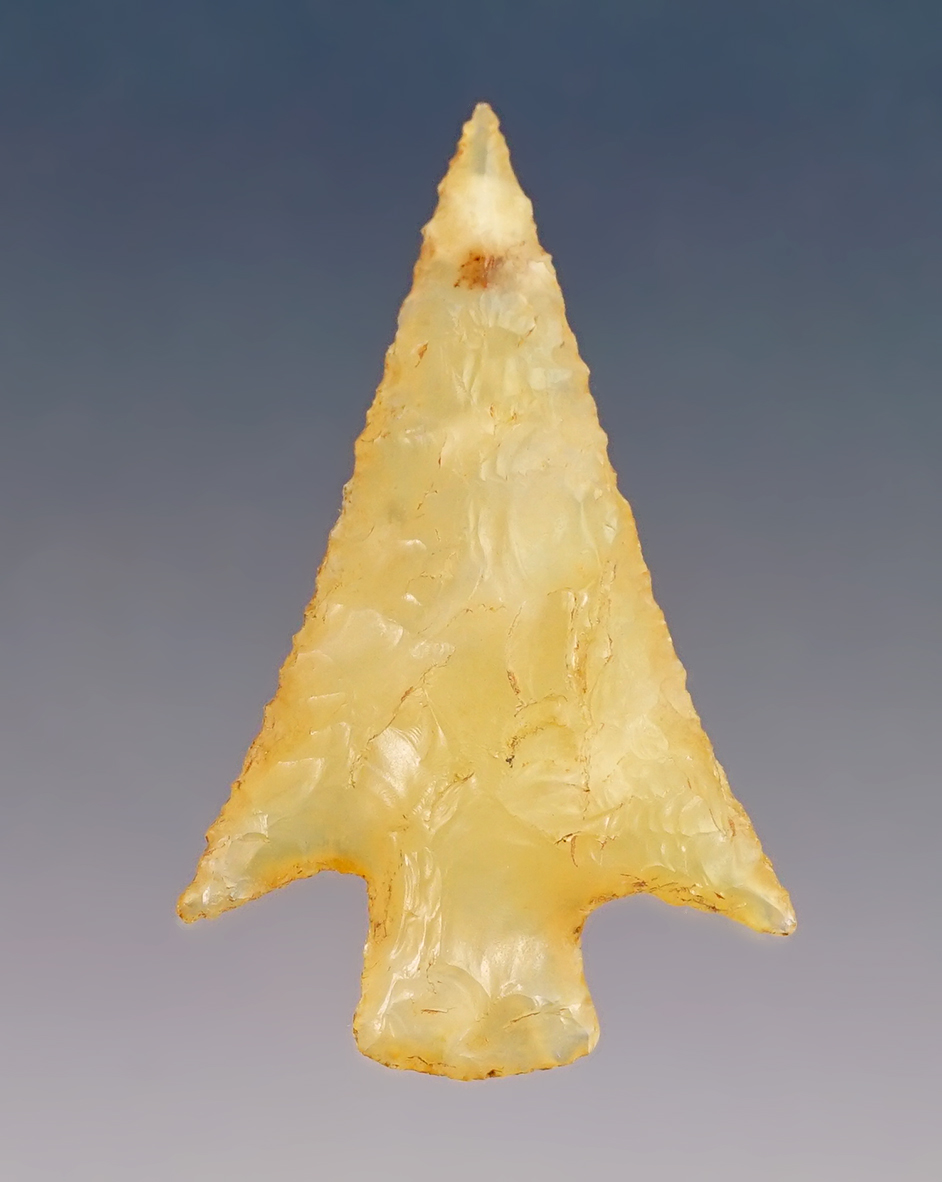 Superb! 1 5/16" Columbia Plateau made from translucent yellow Agate. Washington. Ex. Billy Bush.