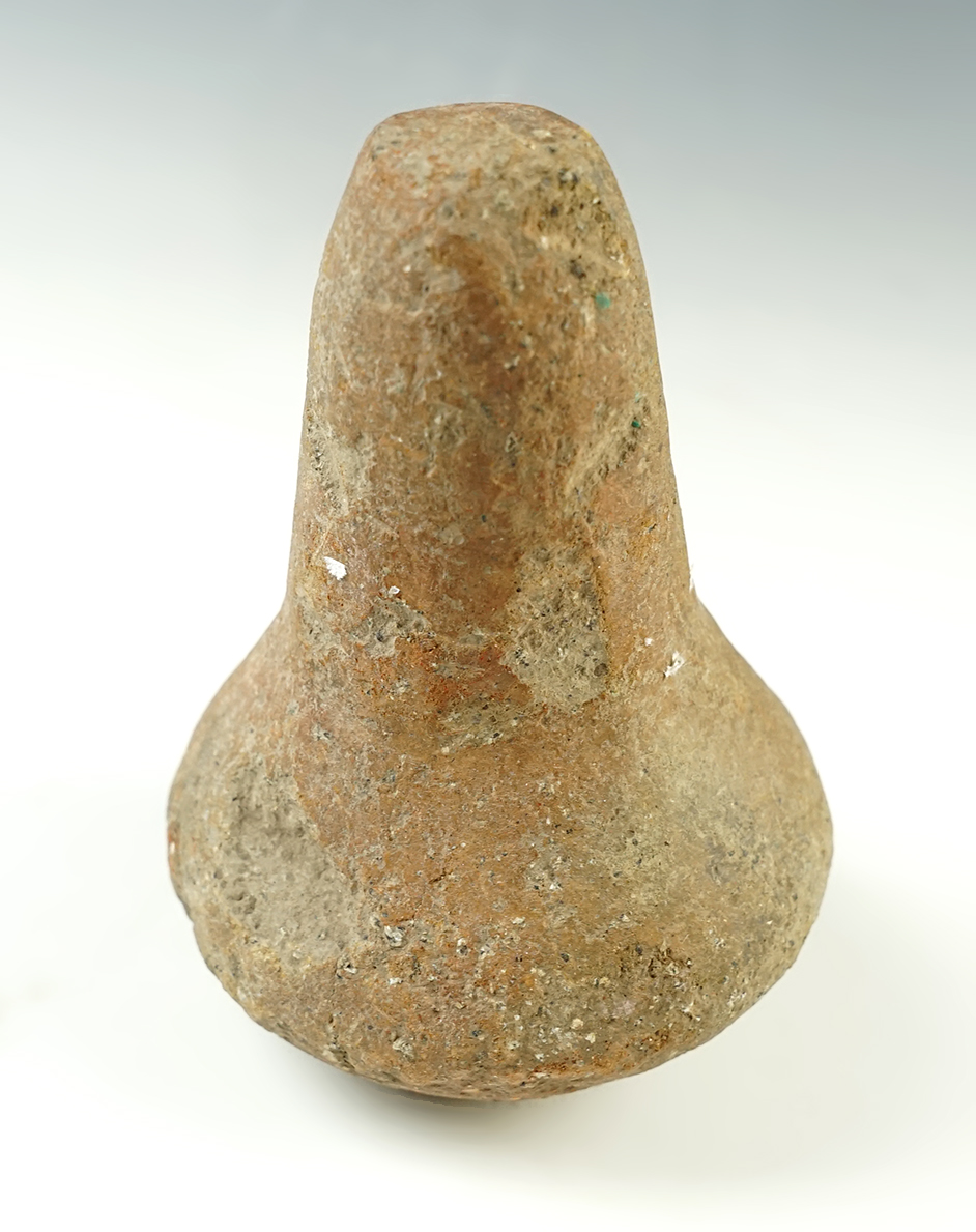 Unique 4 1/2" Cone shaped Pestle found in California. Well patinated and nicely made.