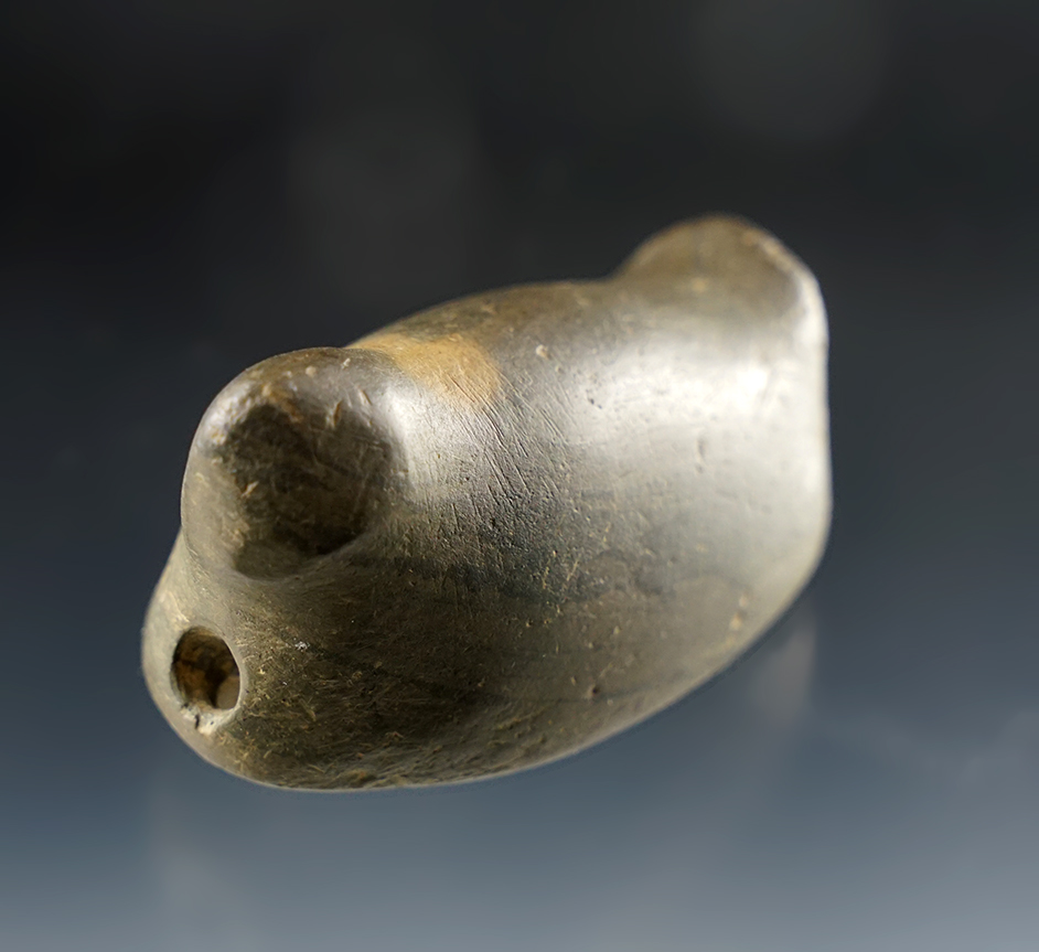 2 1/2" Birdstone with a salvaged head. Ohio. Ex. Cameron Parks (#44). Pictured!