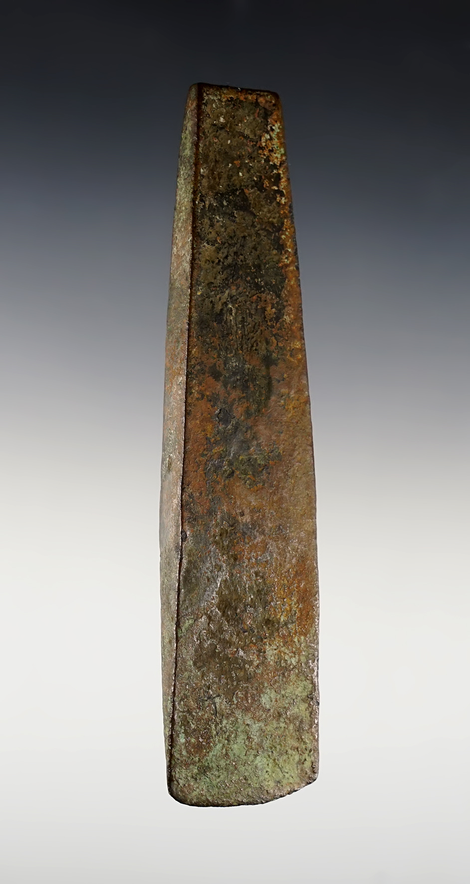 5 1/16" Copper Celt from a Cache - Yankeetown Site in Warrick Co., Indiana. Pictured!