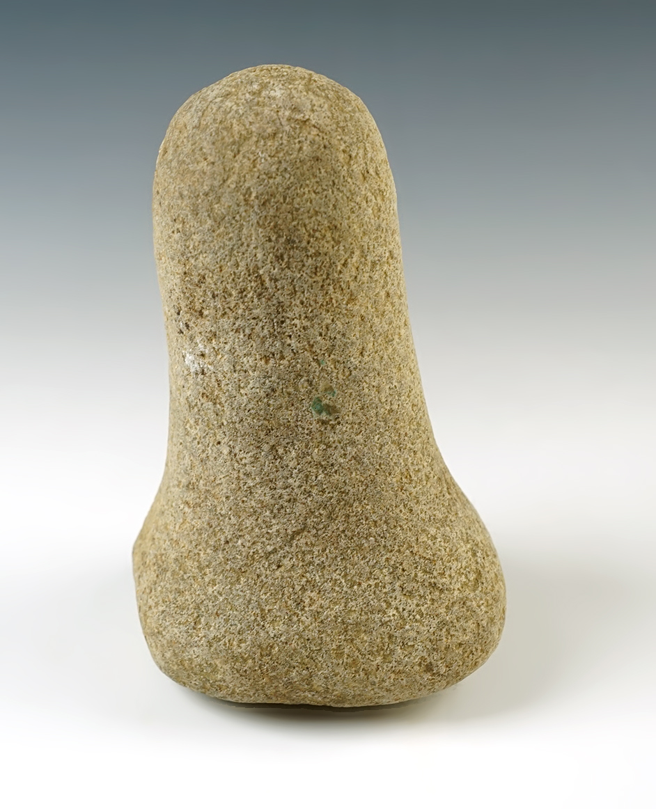 5 1/4" tall Bell Pestle made from Quartz. Found in Scioto Co., Ohio. 
