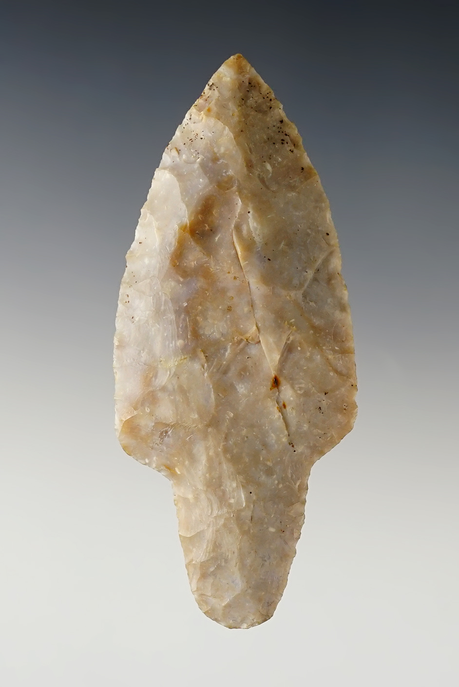 3 3/8" Adena - Boyles Chert that is very nicely styled. Recovered in Clermont Co., Ohio.