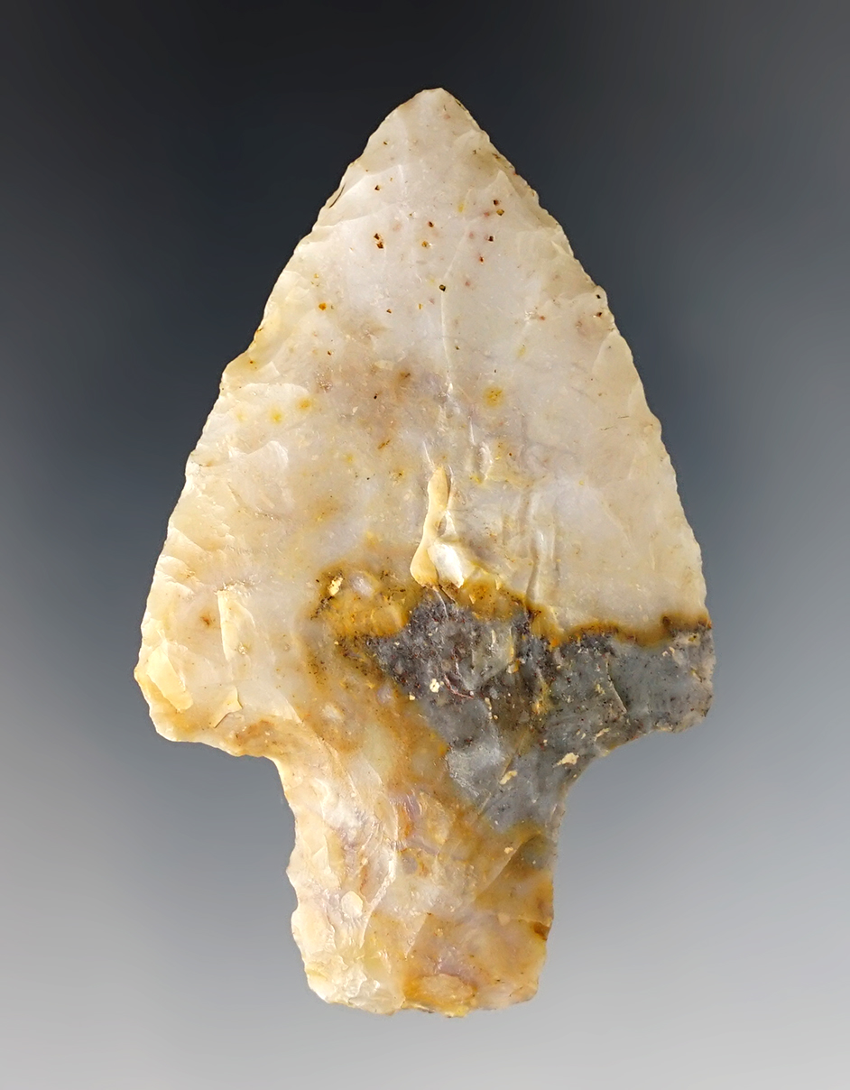 Nice 2 1/2" Ohio Adena made from beautiful Flint Ridge Flint.