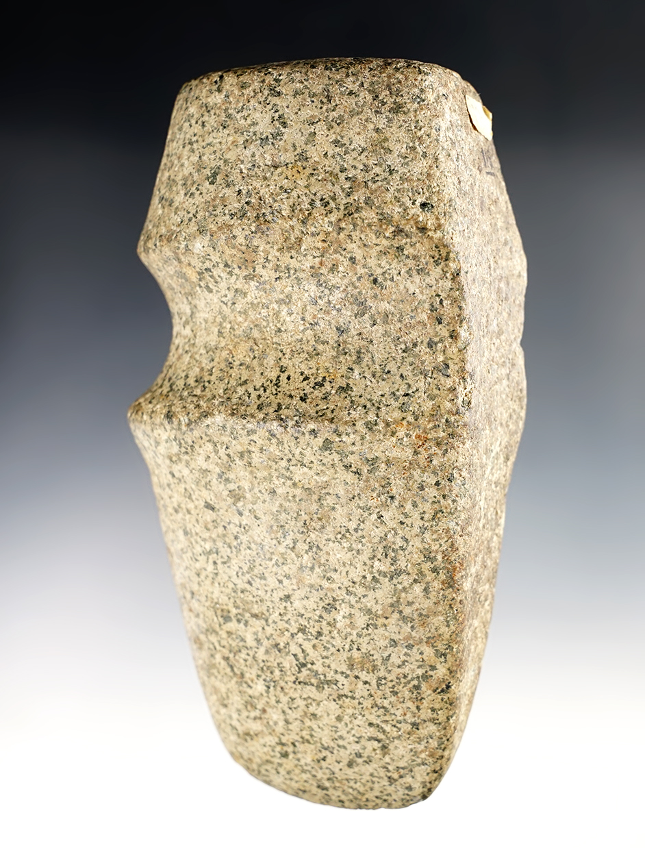 6 3/4"  x 3 1/2" - 3/4 Grooved Axe - Granite. Saratoga Co., New York. Pictured!