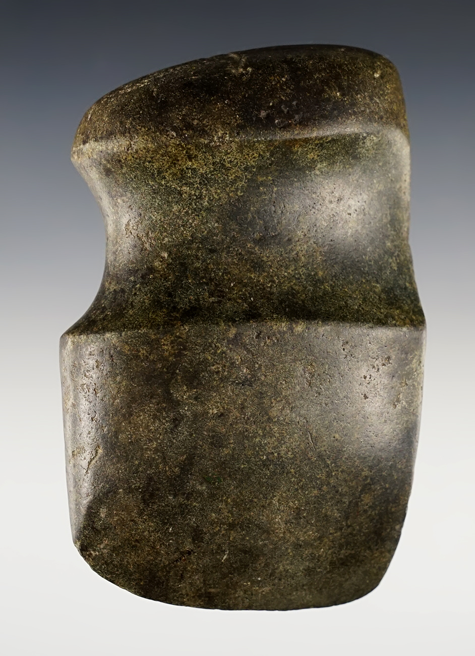 4 1/8"  - 3/4 Groove Axe -  Ohio. Ex. Lutz. Pictured in Who's Who #12 and CHAPA.