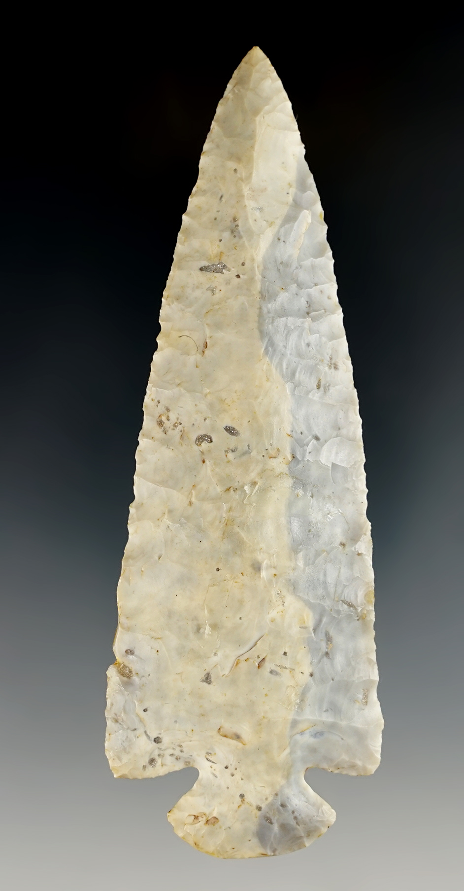 Sale highlight! Exceptional 4 3/4"  Dovetail  - Flint Ridge Flint. Ohio. Ex. Dr. Copeland. Pictured!