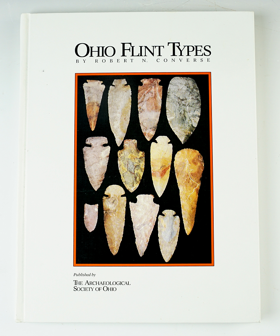  "Ohio Flint Types" by Robert N. Converse, second printing. Book is in good condition. 