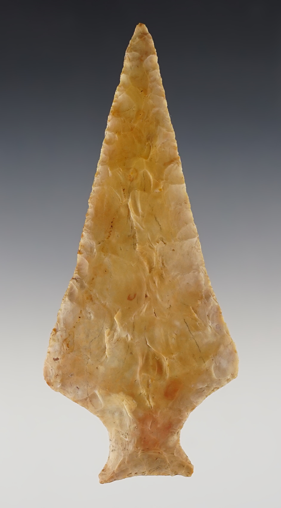 4 7/8" Flint Ridge Ashtabula found in Sandusky Co., Ohio. Ex. Hirzel. Pictured! Bennett COA.