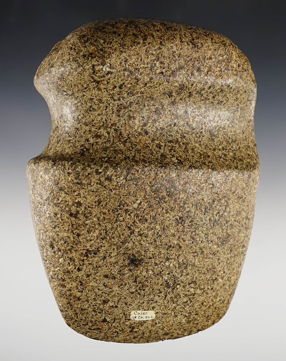 Fine 5 3/8" long 3/4 Groove Axe -  Illinois. Ex. Mark Hanft, Steve Healy. Pictured Dickey COA.