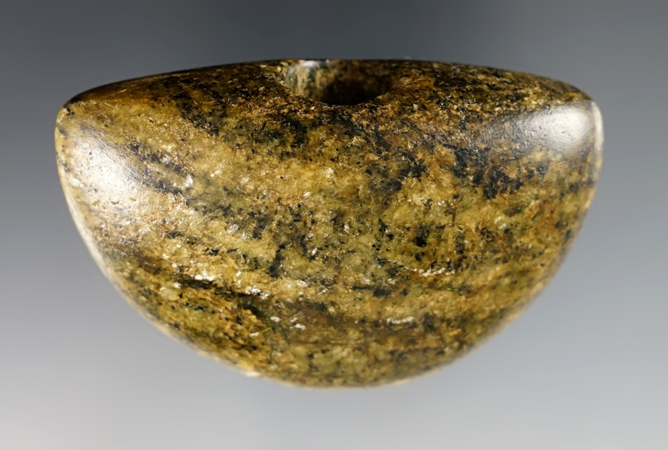 Incredible 2 7/8" long x 1 3/4" Wing Bannerstone - Chlorite. Excellent color! Pennsylvania.