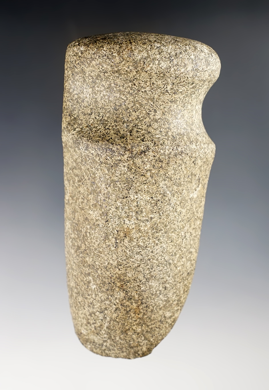 5 1/4" x 2 1/2" - 3/4 Grooved Axe - Hardstone. Indiana in the 1940's. Katz number 326.