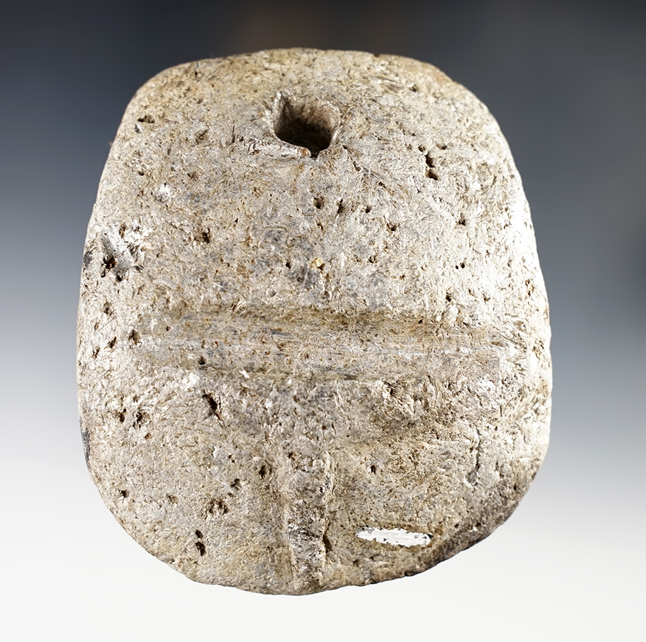 4 1/2" x 3 1/4" Steatite Chumash Stone - Late B.C. to Pre 1500 A.D. - California. Bennett COA. 