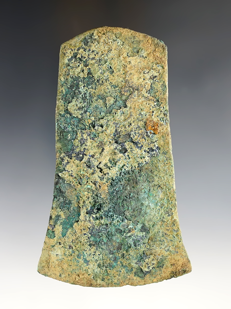 4 3/8" Very nice Woodland Copper Celt - Yankeetown Site in Warrick Co., Indiana. 