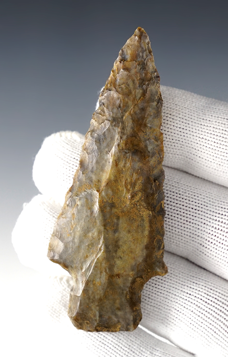 Heavily patinated 3 3/16" Adena from the Kentucky area. Ex. Meri Jayne Estate.