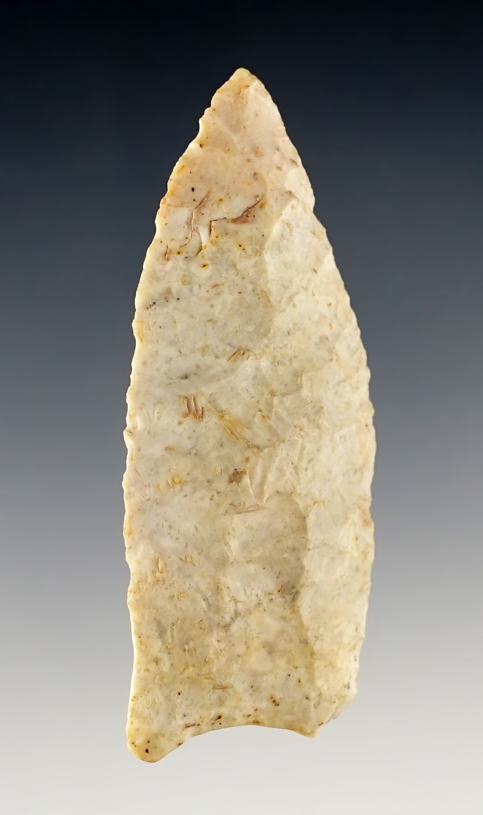 2 3/4" Paleo Clovis - Howard Co., Missouri. Ex. Robert Walter. Comes with a Stermer COA.