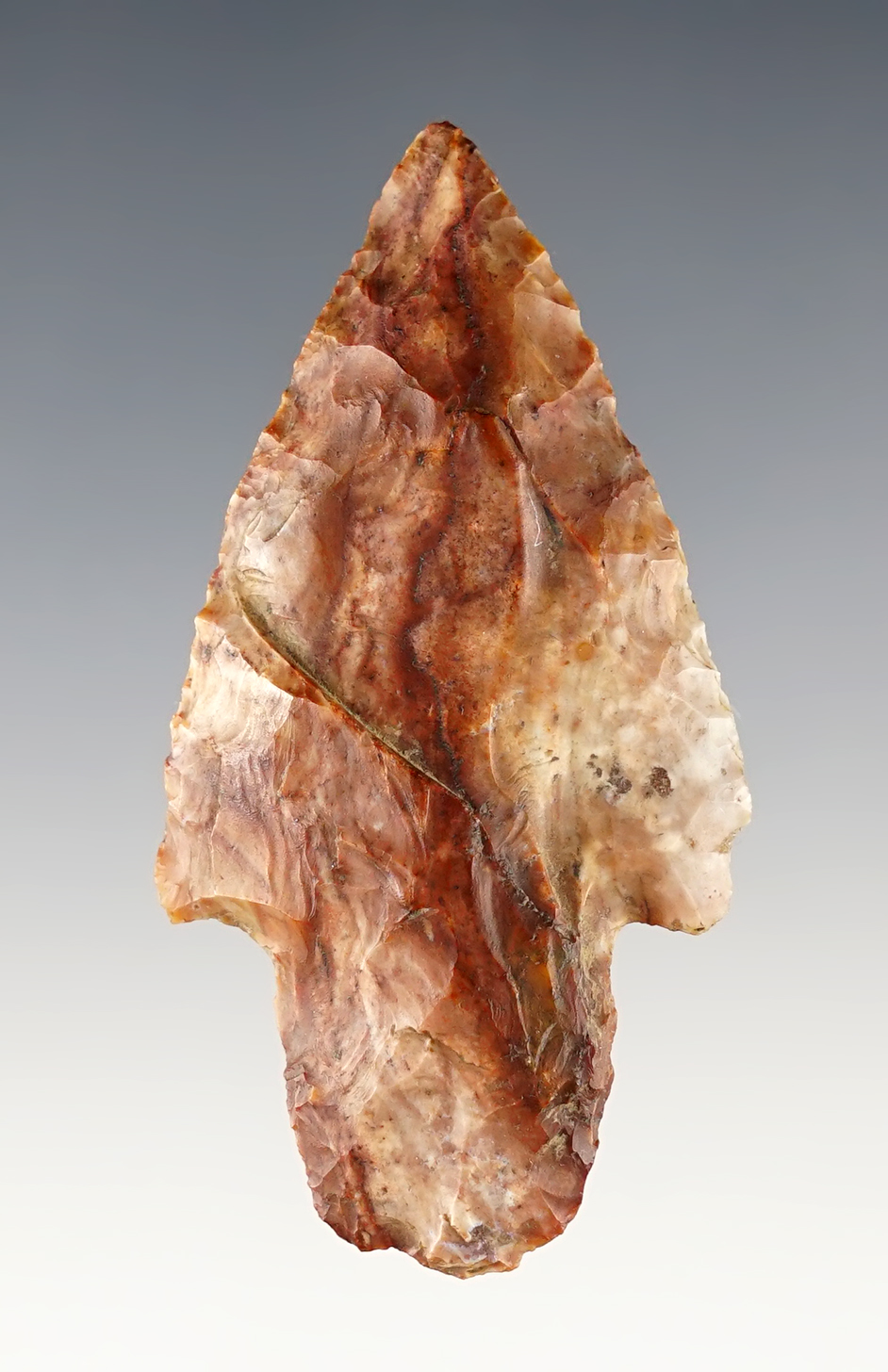 Colorful 2 9/16" Adena made from beautiful Flint. Found in the Midwestern U.S.