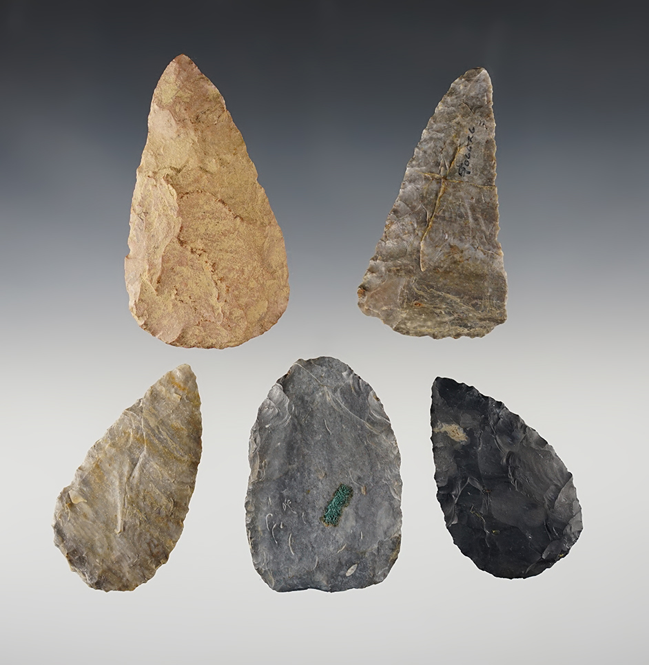 Set of 5 nicely made Ohio Blades. The largest is 3 1/16".