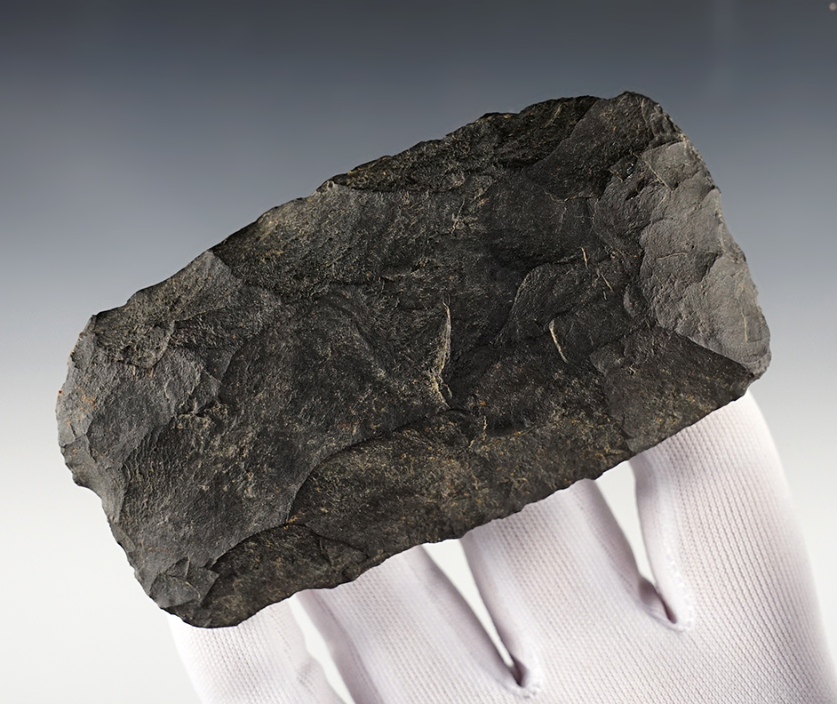 Heavy duty Paleo Square Knife that measures 4 3/16". Found in Wyandot Co., Ohio. 