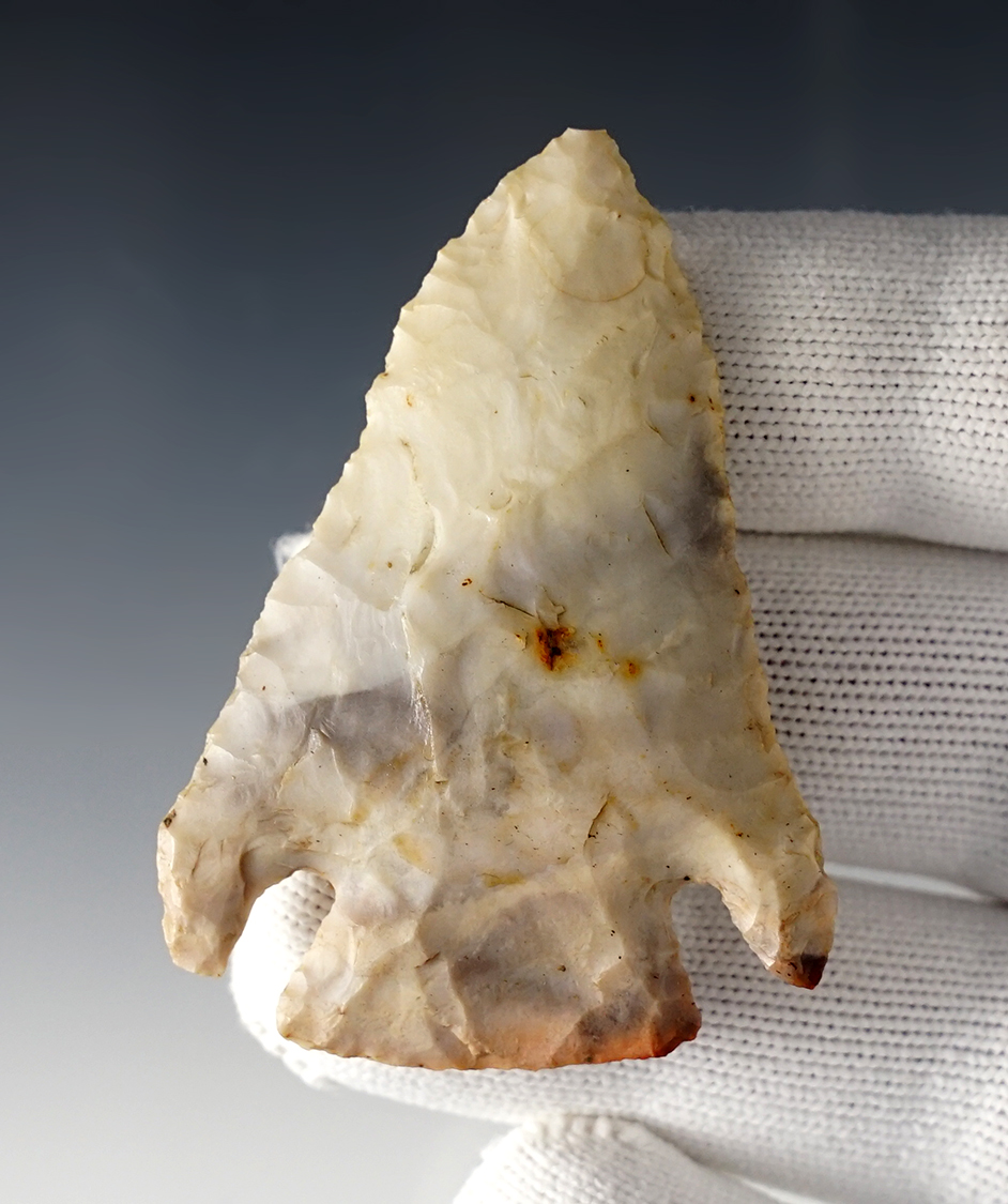 2 7/16" Cornernotch made from beautiful material. Found in Illinois.