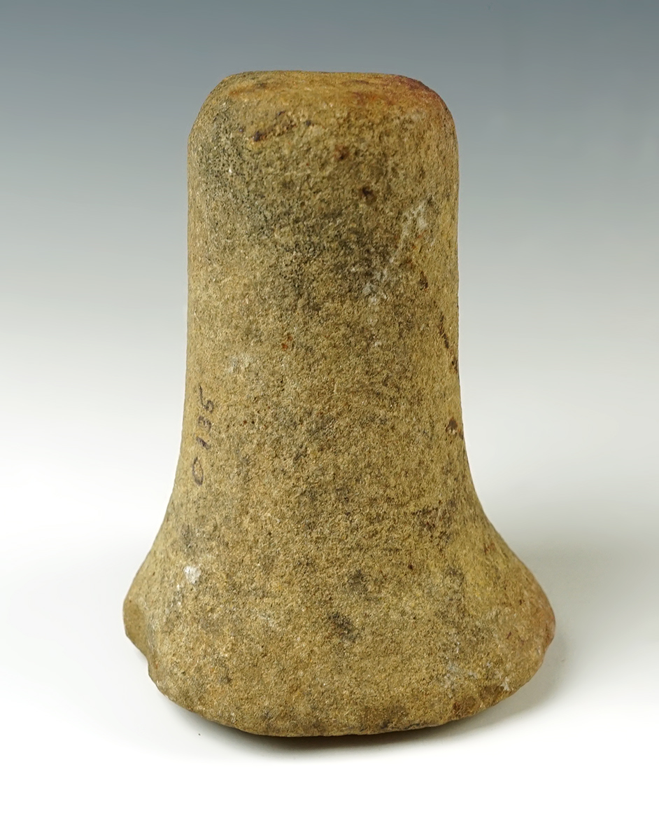 4 5/8" tall Ohio Bell Pestle made from Hardstone. Nicely styled.