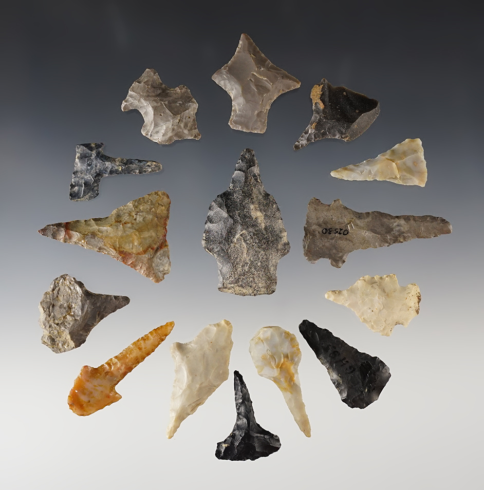 Set of 15 Ohio Drills and Perforators. The largest is 1 15/16".