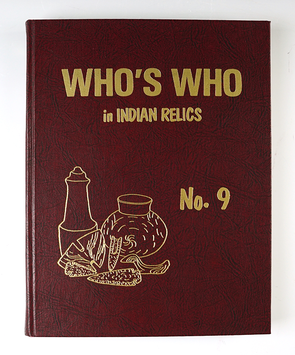 Hardcover Book: Who's Who in Indian Relics #9, 1st edition. In excellent condition.