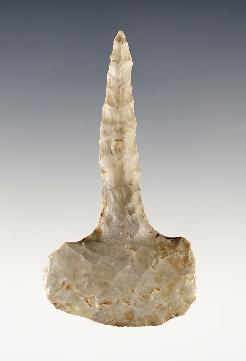 2 11/16" Flared Base Drill that is nicely made. Found inn Ohio. From the Collection of Larry Morris. 