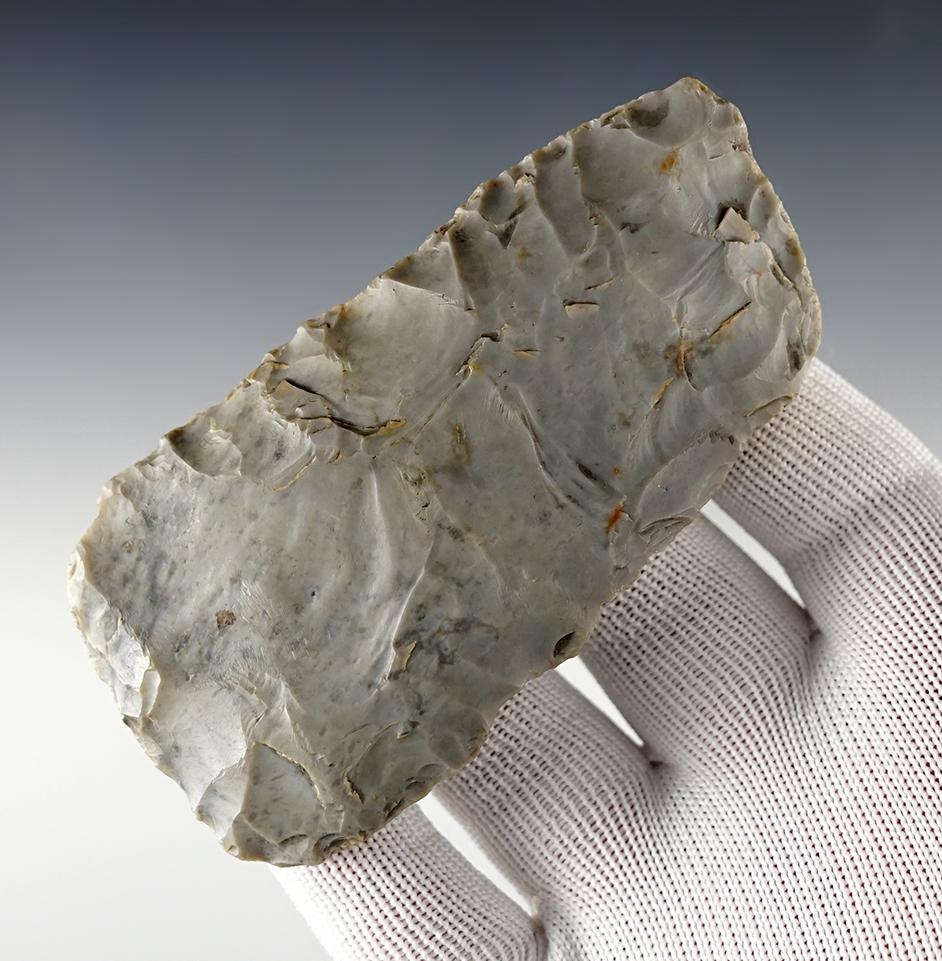 3 3/4" Paleo Square Knife in excellent condition. Found in Knox Co., Ohio. Ex. Robert Converse. 