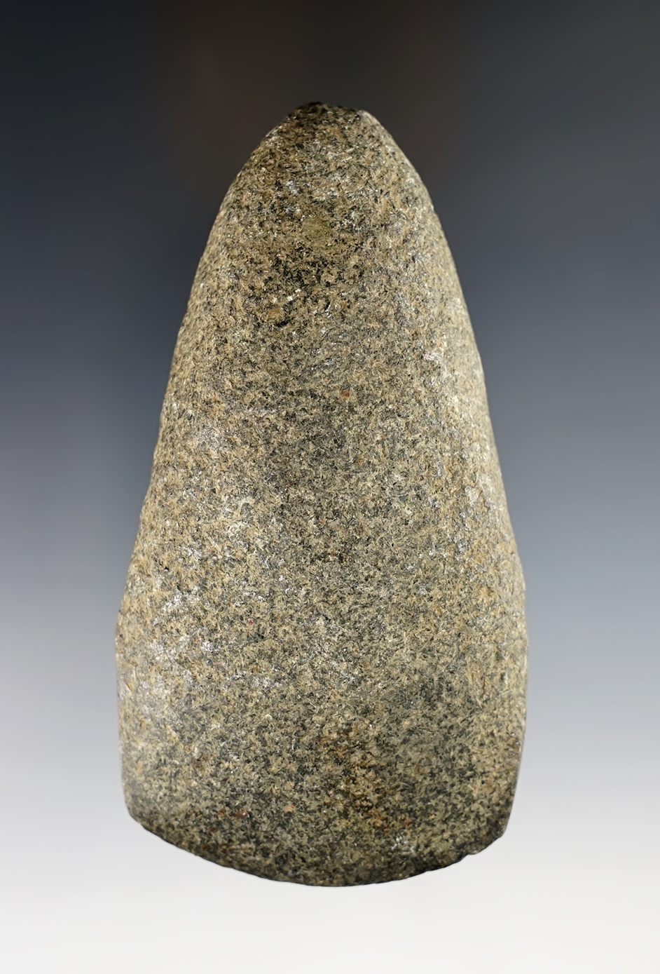 4 3/16" Hardstone Celt with excellent use polish to bit area. Found in Ohio