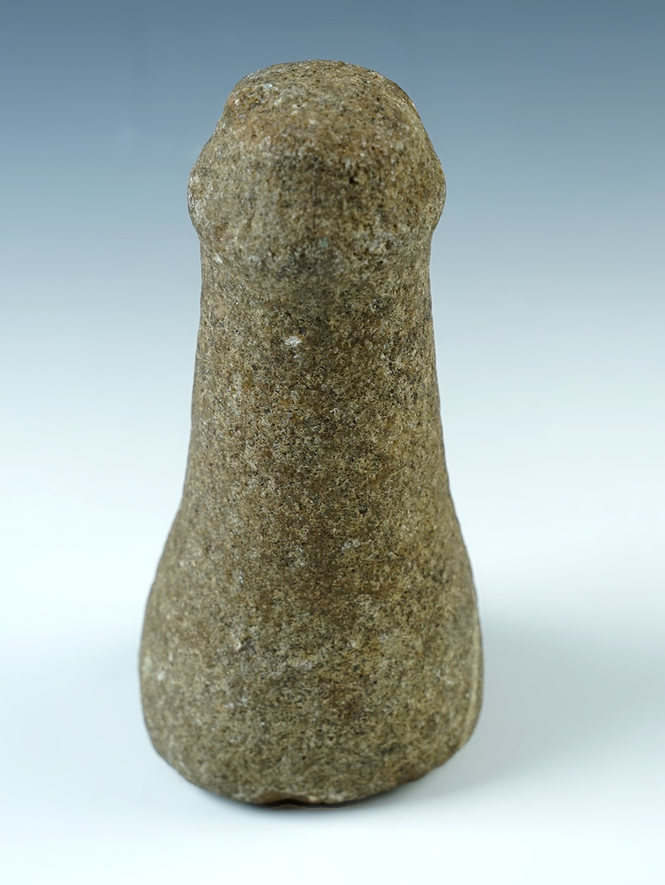 Excellent style on this 5 3/4" Quartz Knobbed Top Pestle found in Ohio. Ex. Paul Hothem.  