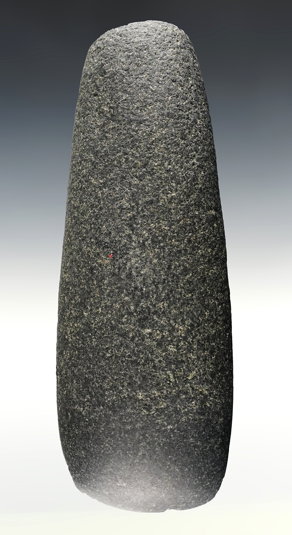 Huge 8 3/16" Hardstone Celt found in Steuben Co., Indiana. Ex. Joe Macik, Clarence Blair. 