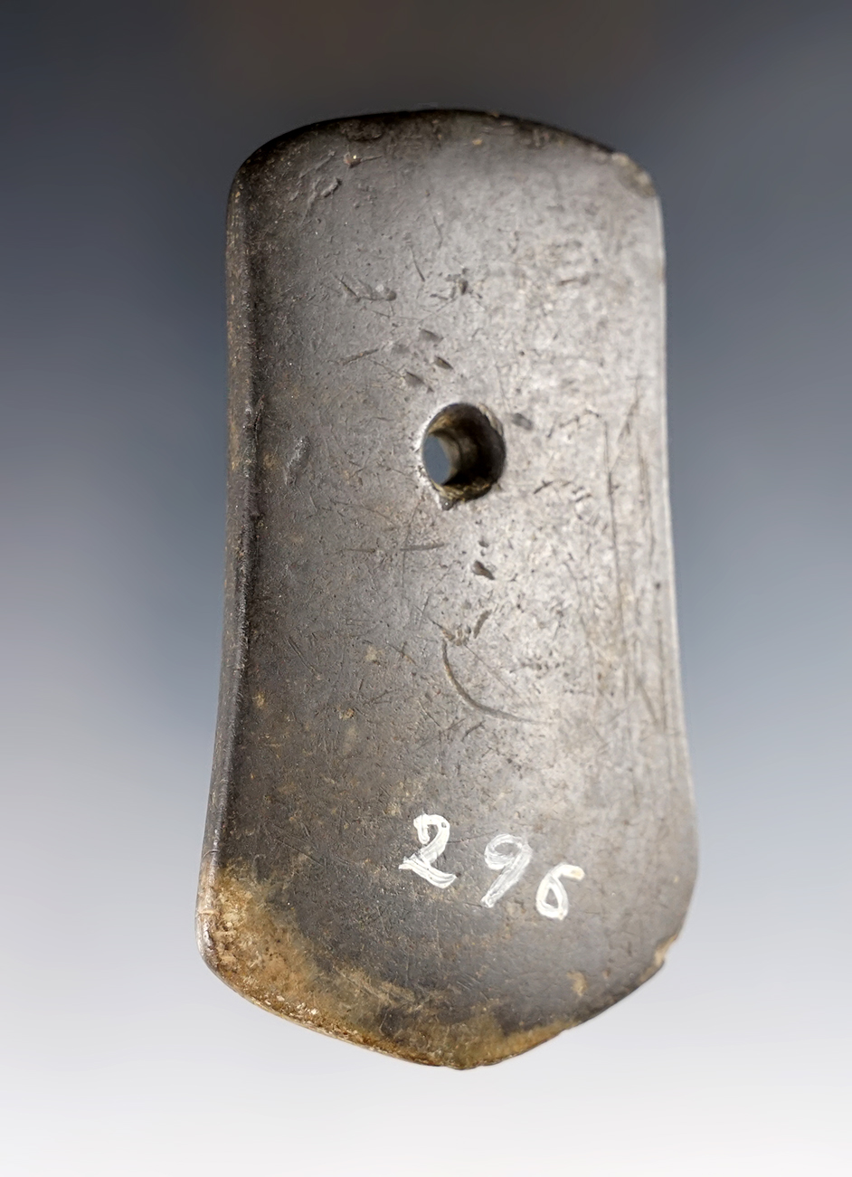 3 1/4" Pentagonal Pendant made from Slate in nice condition. Found in Ohio. 