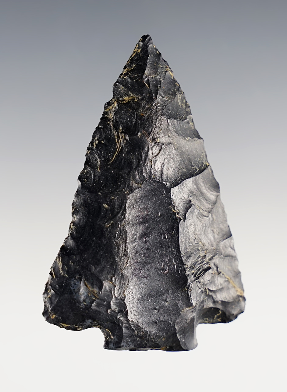 Unique 2 7/16" Decatur Fracture Base - Athens Co., Ohio. Fluted on one face. Ex. Dr. Moran. 