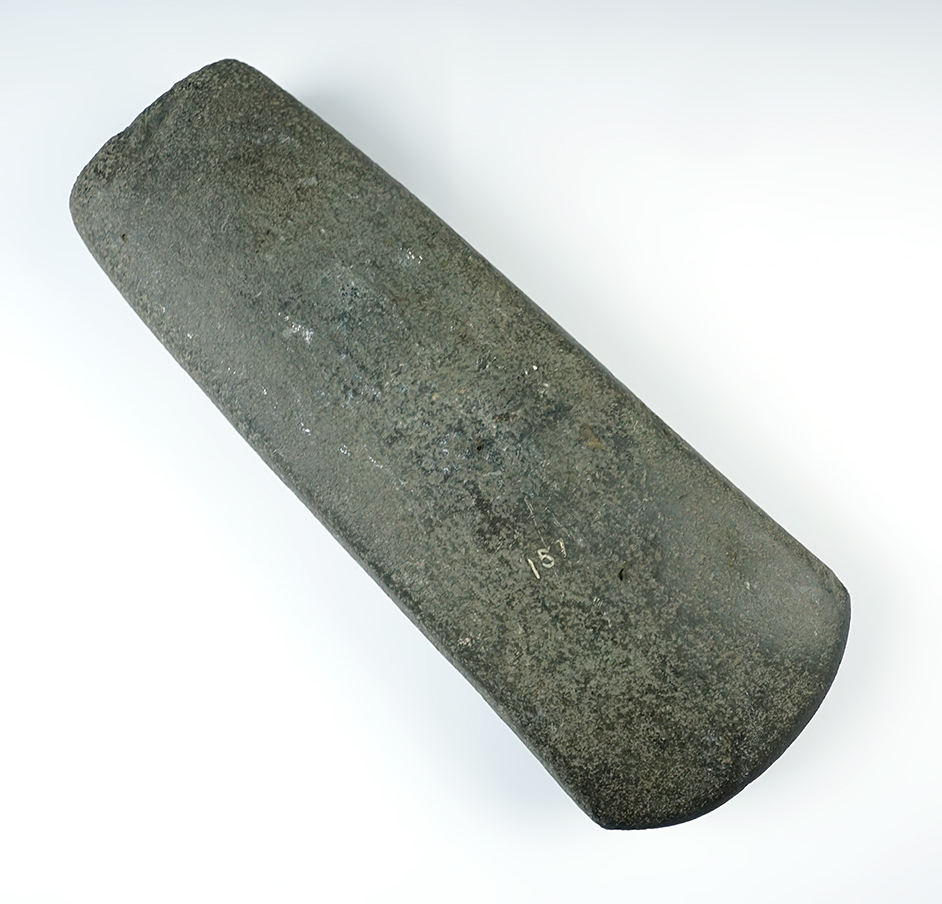 One of the best Celts we have seen! Massive 12 1/4" Flared Bit Celt from Illinois - pristine condition.