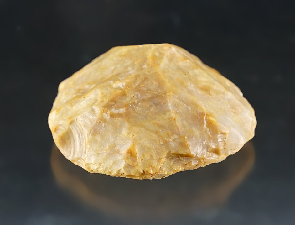 Rare 2 1/16" Flint Cone made from Boyle Chert. Found in Garrett Co., Kentucky. 