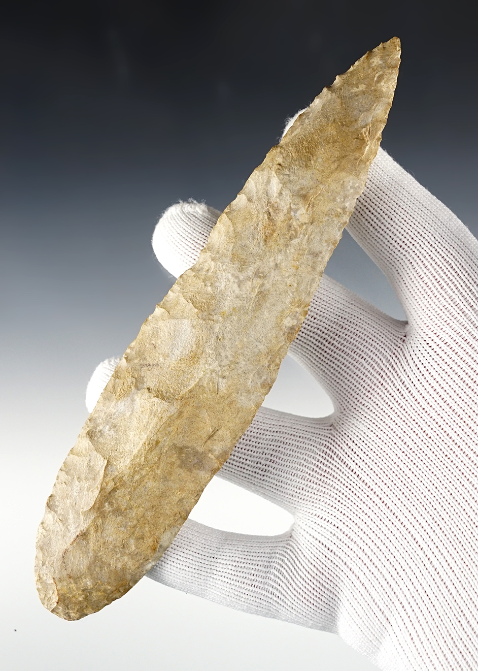 Large 6 3/4" Kentucky Bi-Pointed Cache Blade found with lot #331