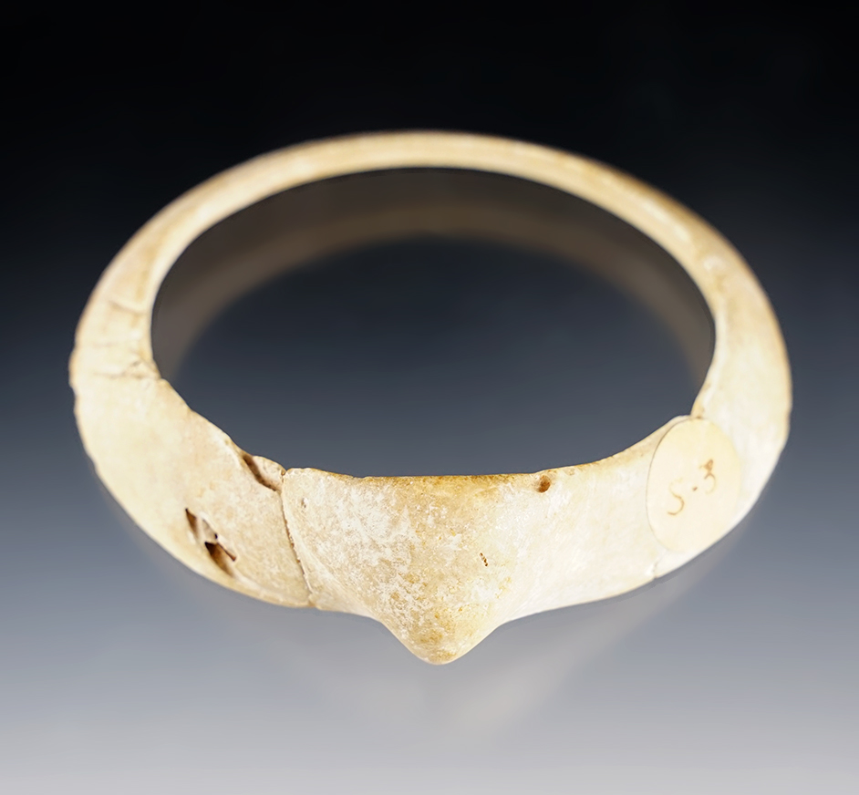 Fine 3 1/4" Anasazi Bracelet found in Gila Co., Arizona. Broken and glued in several spots.