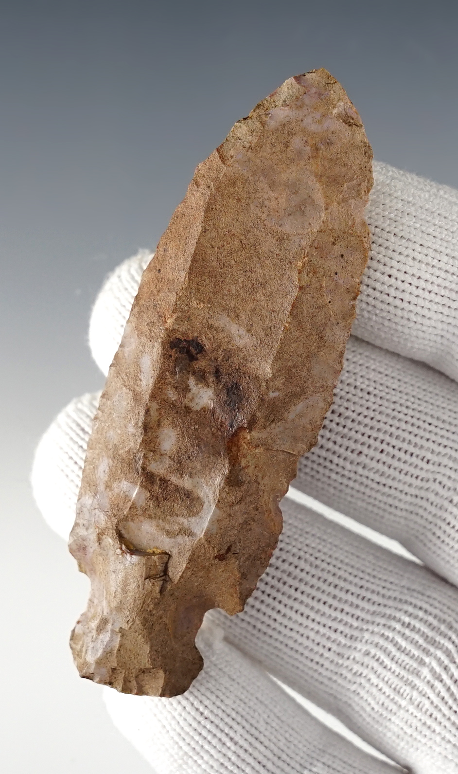 Extremely rare! 3 1/16" Cumberland that was anciently salvaged by a later culture.