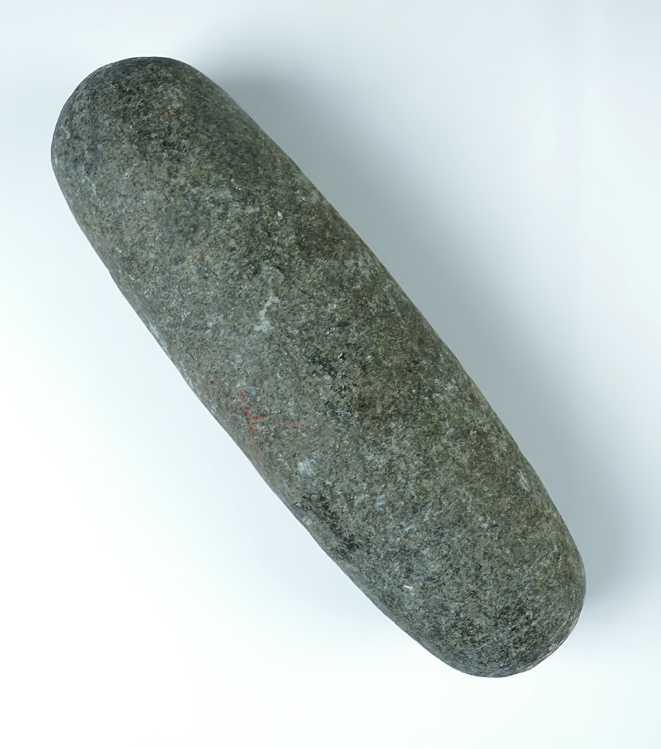 7 3/8" long Roller Pestle recovered in Brown Co., Ohio. 