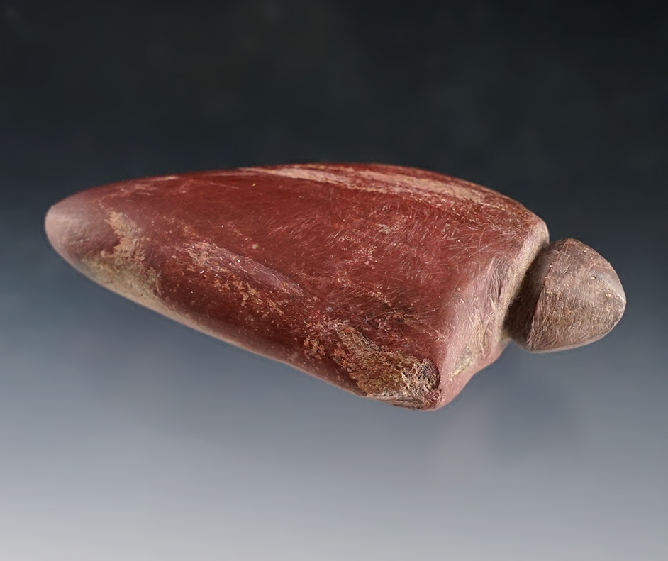 2 3/8" uniquely styled Plummet/Lizard recovered in the Midwest that is nicely patinated. 