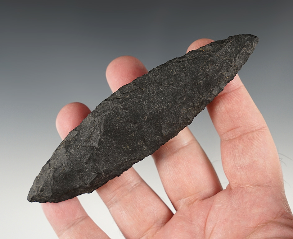 Nice 4 15/16" Bi-Pointed Blade found in Lake Co., Oregon.