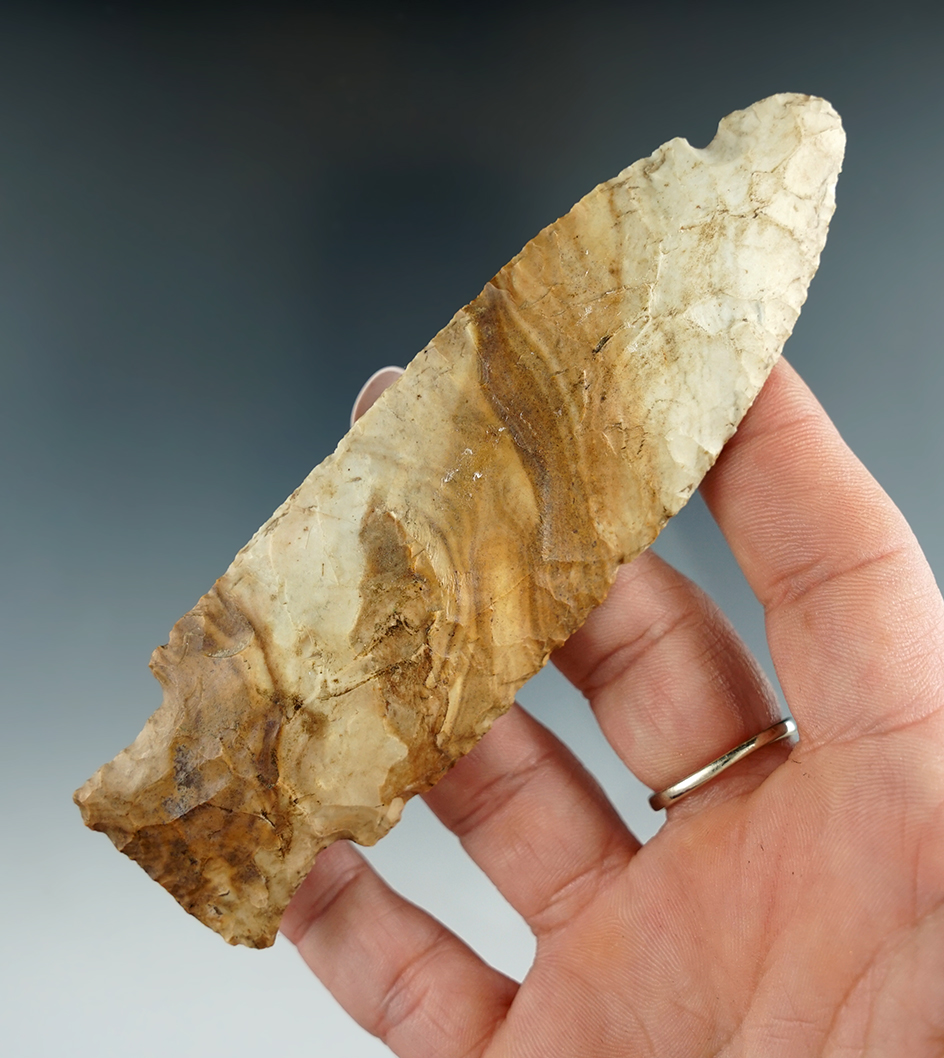 4 11/16" Hardin made from attractive material found in the Illinois/Missouri area.