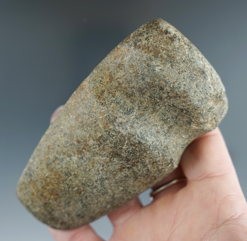 3 3/4" finely made 3/4 Grooved Axe. Found in Coshocton Co., Ohio. Ex. Harley Glenn collection.