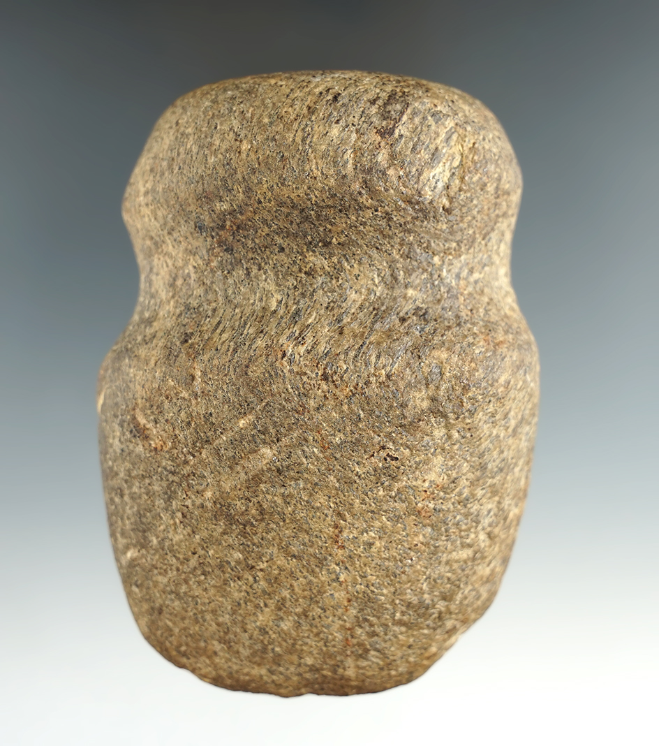 3 5/8" full grooved Axe found in Logan Co., Ohio.